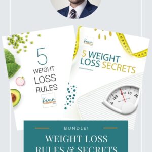2 books about weight loss with a picture of the author Dr. Kevin R Gendreau
